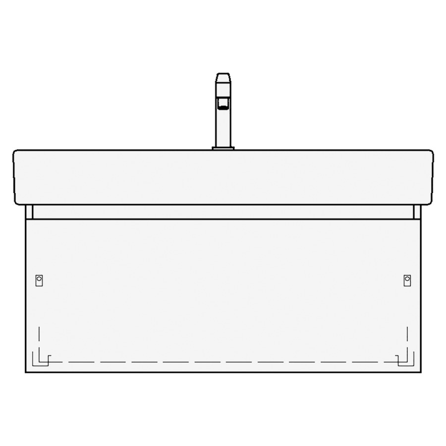 Élément inférieur VERO TORO
96,0 x 40,0 x 45,0 cm
pour lavabo Vero/Vero Air
100 cm avec 1 robinet
élément à 1 tiroir