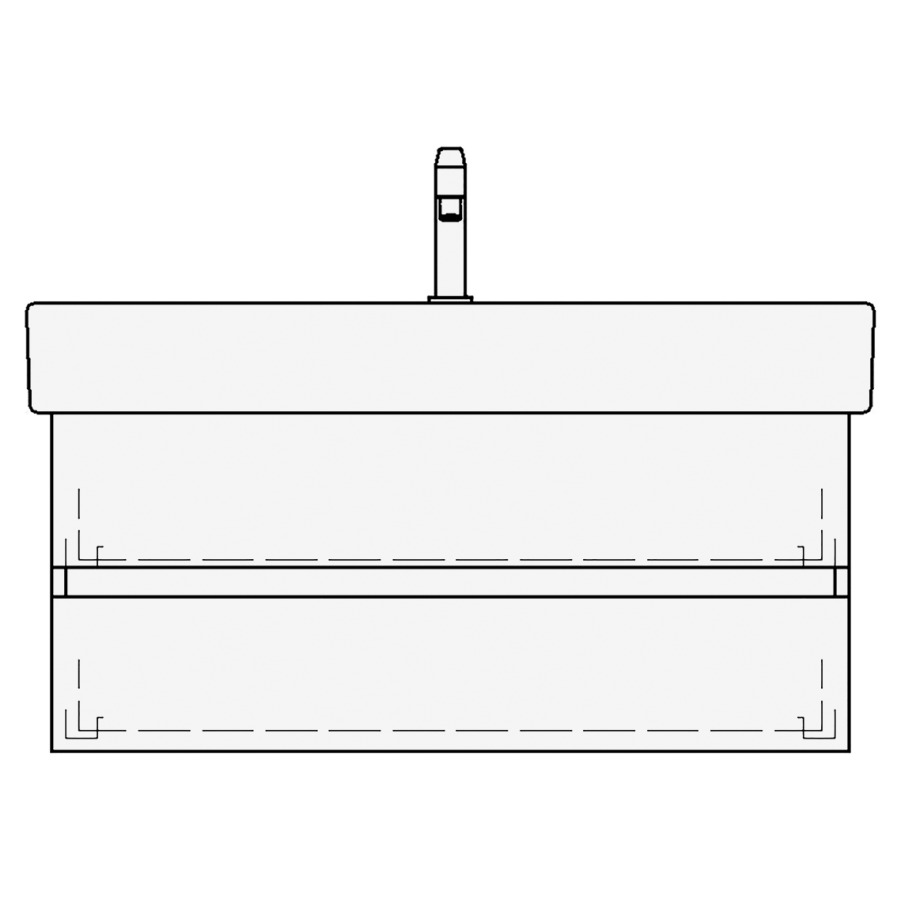 Élément inférieur VERO TORO
96,0 x 44,0 x 45,0 cm
pour lavabo Vero/Vero Air
100 cm avec 1 robinet
élément à 2 tiroirs