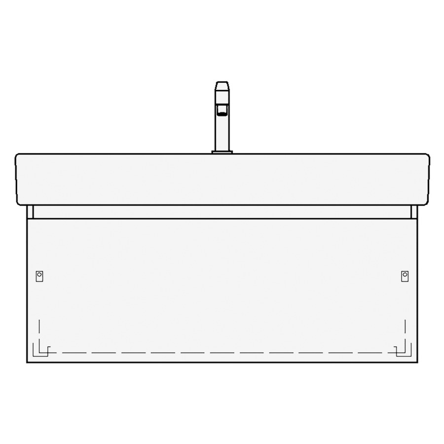 Élément inférieur VERO TORO
101,0 x 40,0 x 47,0 cm
pour lavabo Vero 105 cm
avec 1 robinet, élément à
1 tiroir