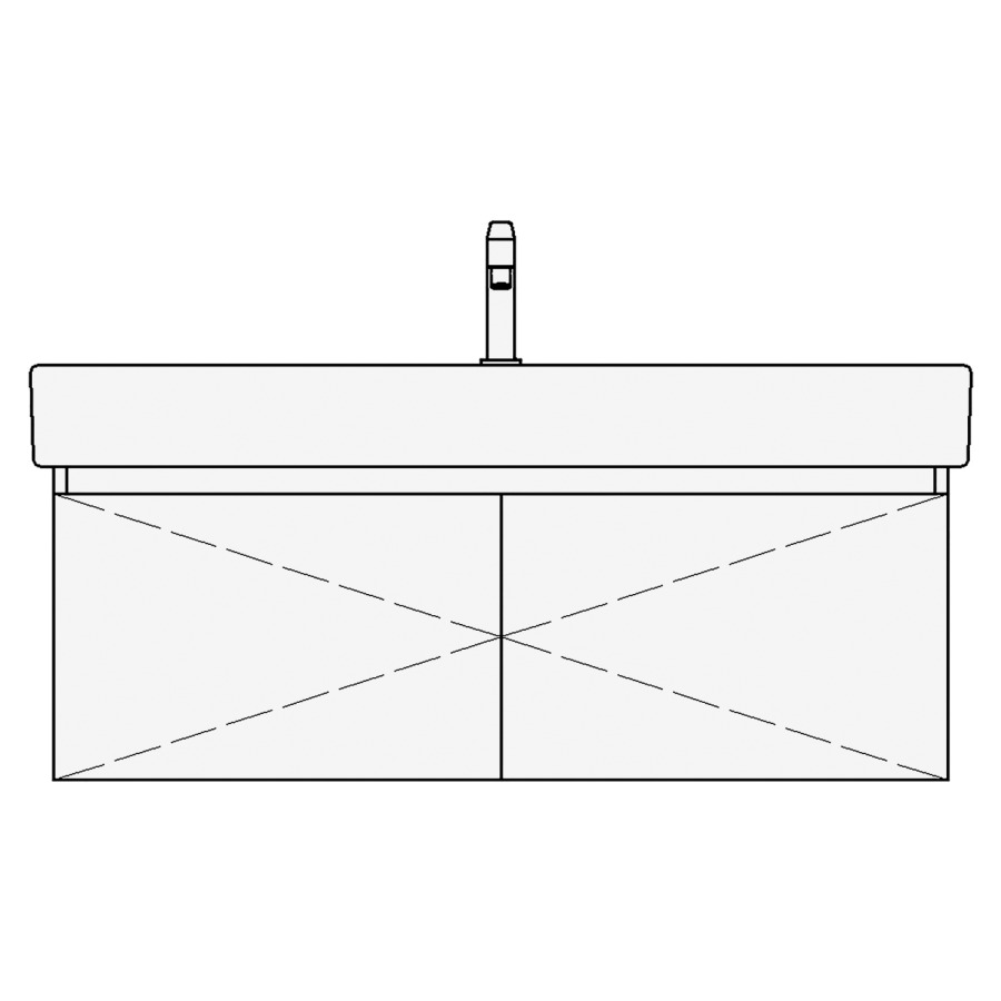 Élément inférieur VERO TORO
116,0 x 40,0 x 45,0 cm
pour lavabo Vero/Vero Air
120 cm avec 1 robinet, armoire
de tablette, 2 portes
sans tablette