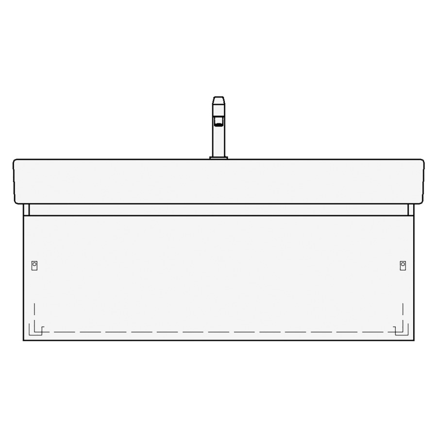 Élément inférieur VERO TORO
116,0 x 40,0 x 45,0 cm
pour lavabo Vero/Vero Air
120 cm avec 1 robinet
élément à 1 tiroir