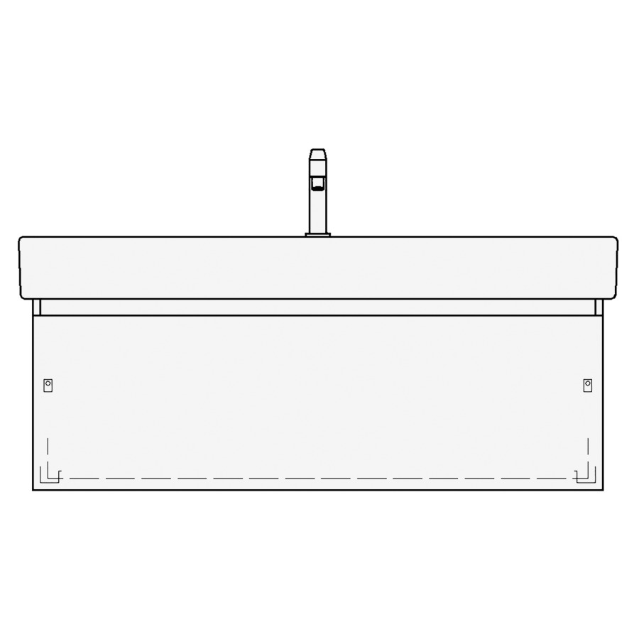 Élément inférieur VERO TORO
121,0 x 40,0 x 47,0 cm
pour lavabo Vero 125 cm
avec 1 robinet, élément à
1 tiroir