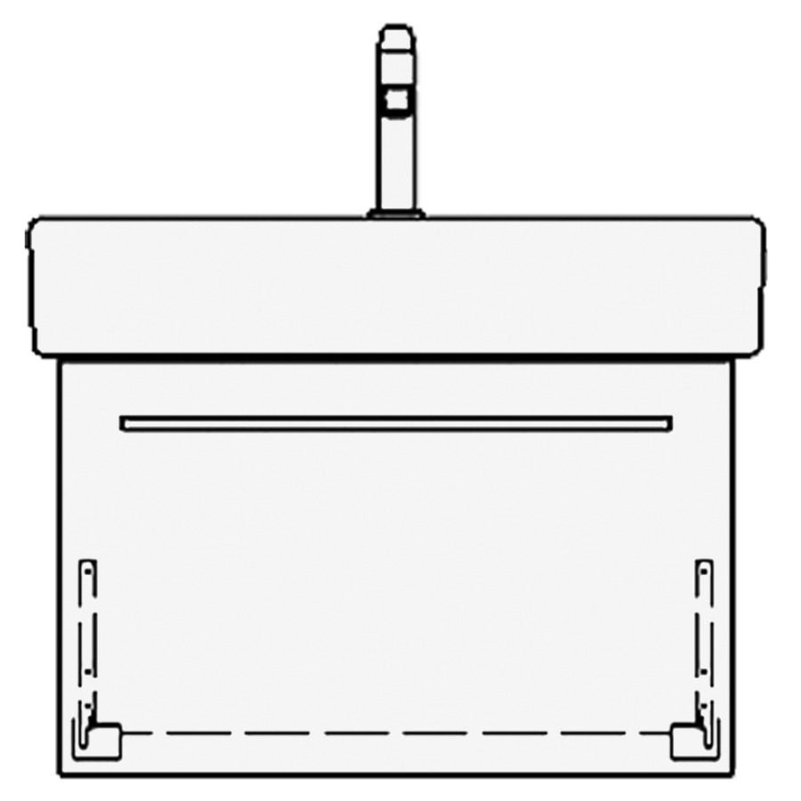 Élément inférieur VERO RANA
66,0 x 40,0 x 45,0 cm
pour lavabo Vero/Vero Air
70 cm, élément à 1 tiroir