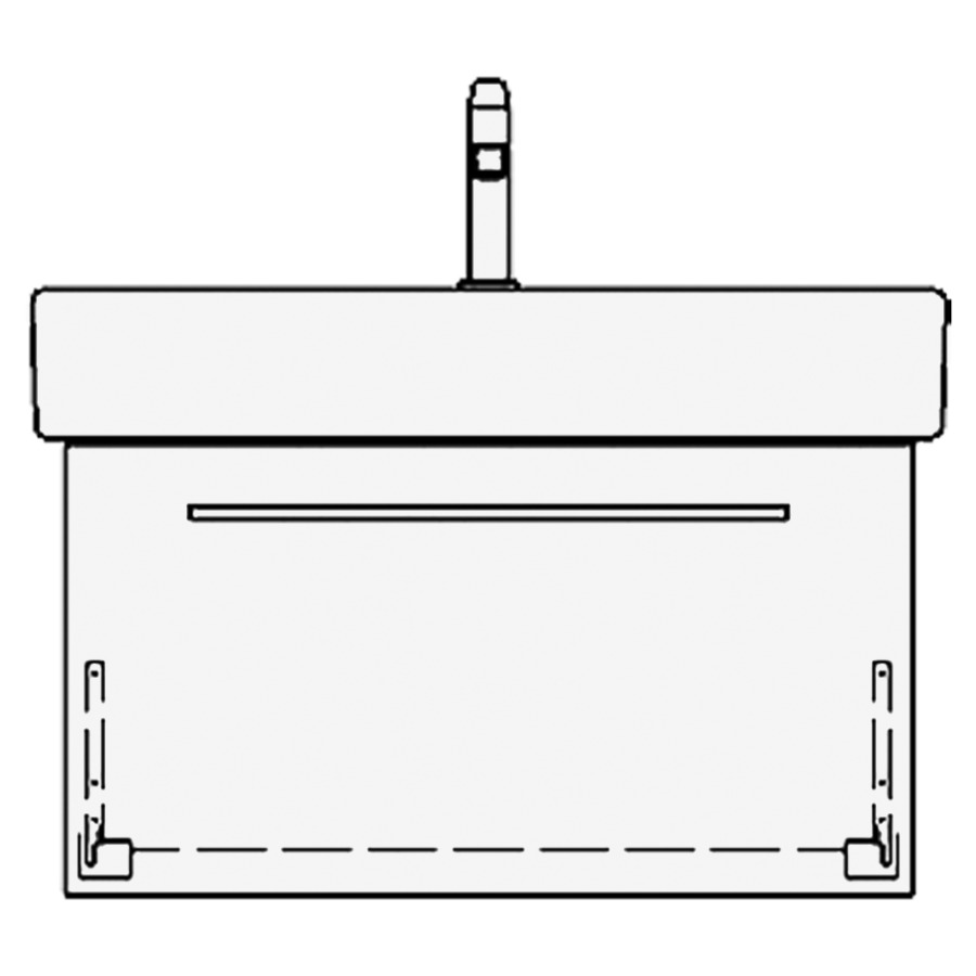 Élément inférieur VERO RANA
76,0 x 40,0 x 45,0 cm
pour lavabo Vero/Vero Air
80 cm, élément à 1 tiroir