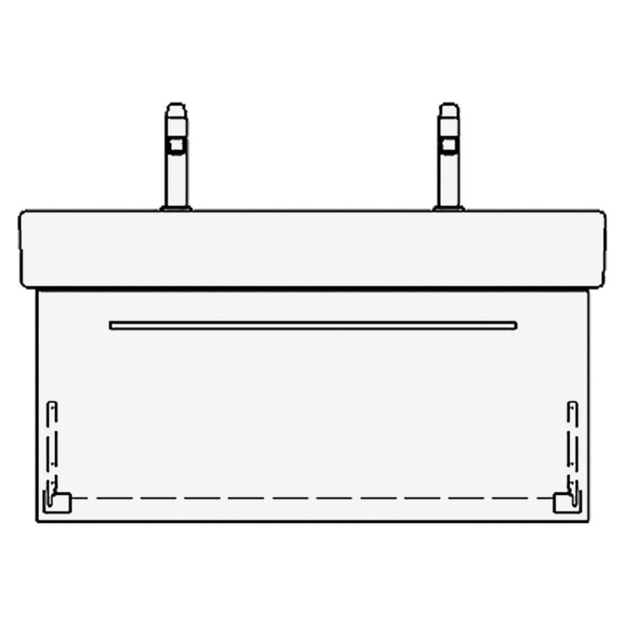 Élément inférieur VERO RANA
96,0 x 40,0 x 45,0 cm
pour lavabo Vero/Vero Air
100 cm, avec 2 robinets
élément à 1 tiroir
