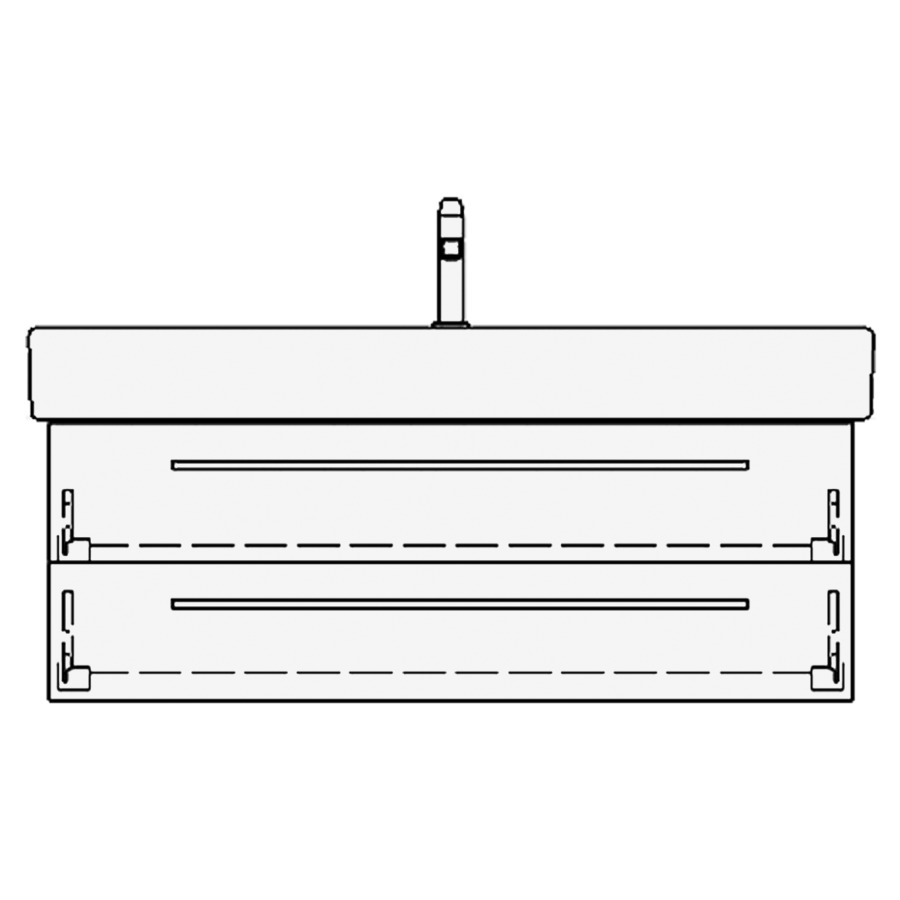 Élément inférieur VERO RANA
116,0 x 40,0 x 45,0 cm
pour lavabo Vero/Vero Air
120 cm, avec 1 robinet
élément à 2 tiroirs