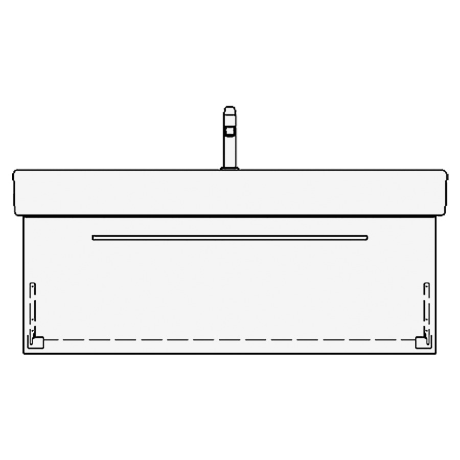 Élément inférieur VERO RANA
121,0 x 40,0 x 47,0 cm
pour lavabo Vero 125 cm
avec 1 robinet, élément à
1 tiroir