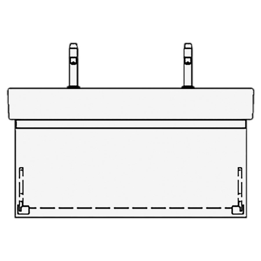 Élément inférieur VERO GATTO
96,0 x 40,0 x 45,0 cm
pour lavabo Vero/Vero Air
100 cm, avec 2 robinets
élément à 1 tiroir