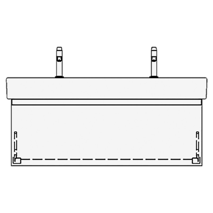 Élément inférieur VERO GATTO
116,0 x 40,0 x 45,0 cm
pour lavabo Vero/Vero Air
120 cm, avec 2 robinets
élément à 1 tiroir