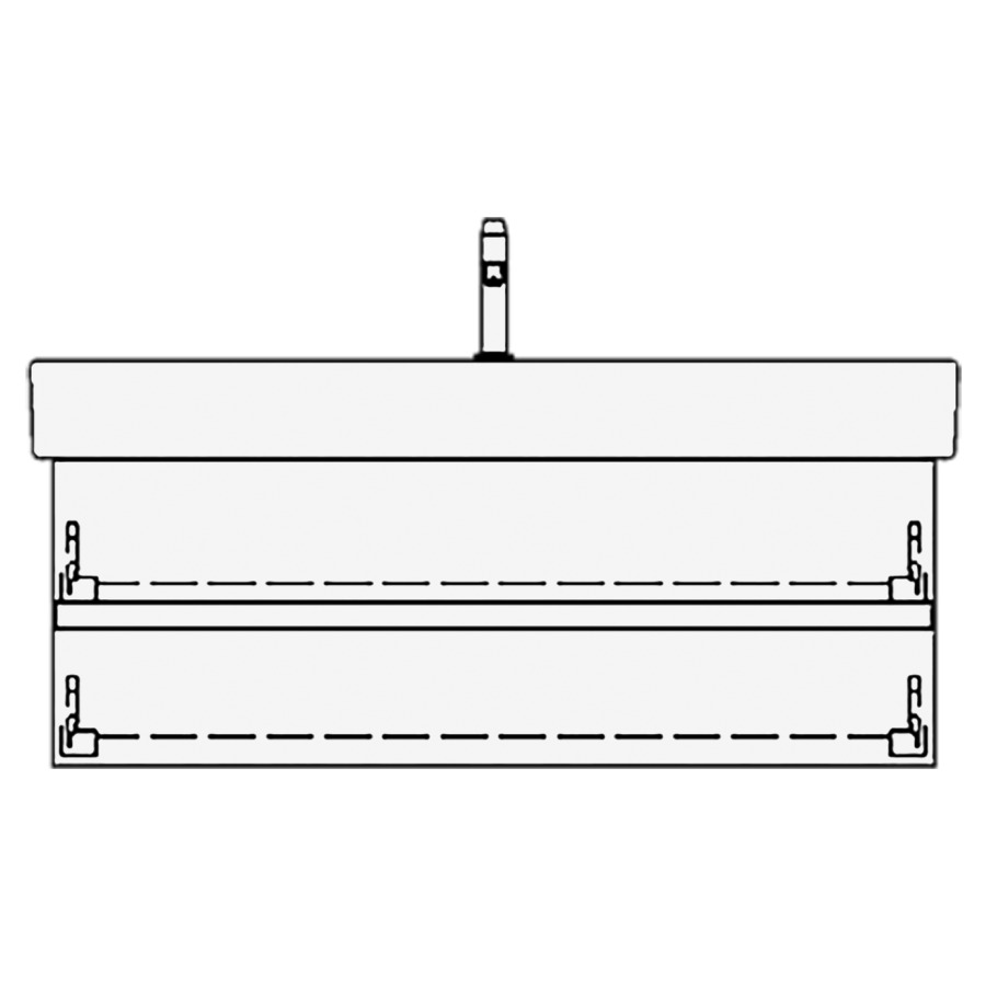 Élément inférieur VERO GATTO
116,0 x 40,0 x 45,0 cm
pour lavabo Vero/Vero Air
120 cm, avec 1 robinet
élément à 2 tiroirs