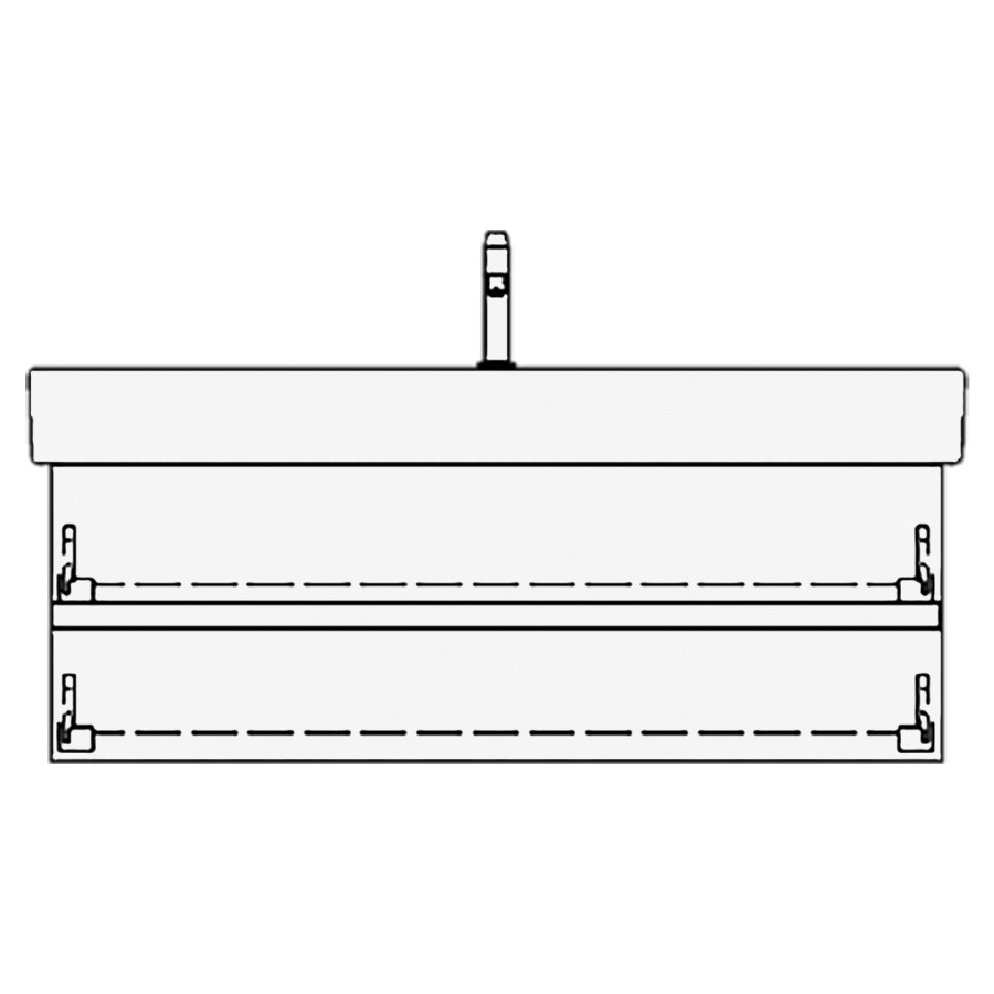 Élément inférieur VERO GATTO
121,0 x 40,0 x 47,0 cm
pour lavabo Vero 125 cm
avec 1 robinet, élément à
2 tiroirs