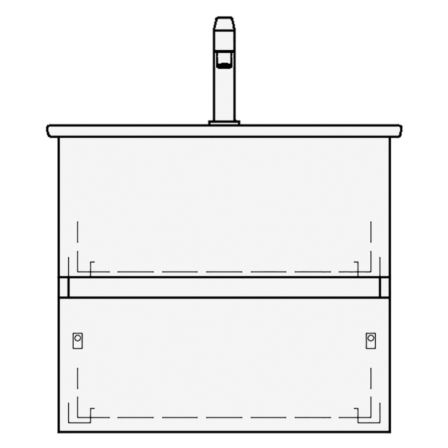 Élément inférieur VENTICELLO
TORO
56,0 x 54,0 x 48,5 cm
pour lavabo Venticello 60 cm
élément à 2 tiroirs