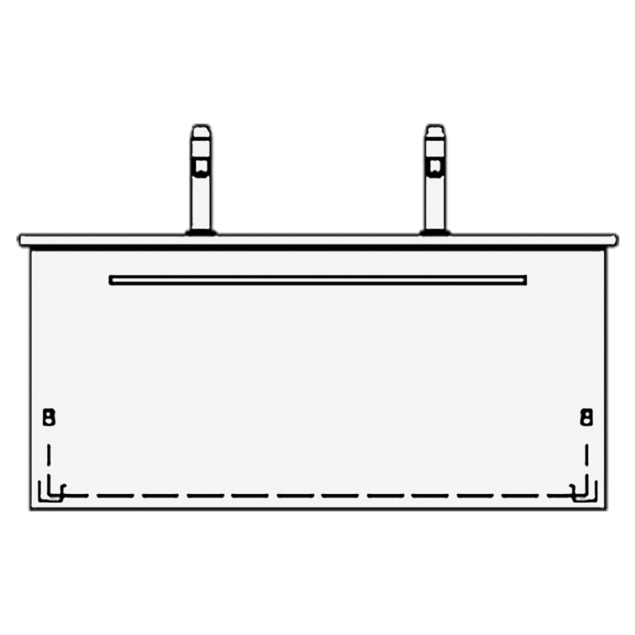 Élément inférieur VENTICELLO
TORO
96,0 x 48,0 x 48,5 cm
pour lavabo Venticello 100 cm
avec 2 robinetterie
élément à 1 tiroir