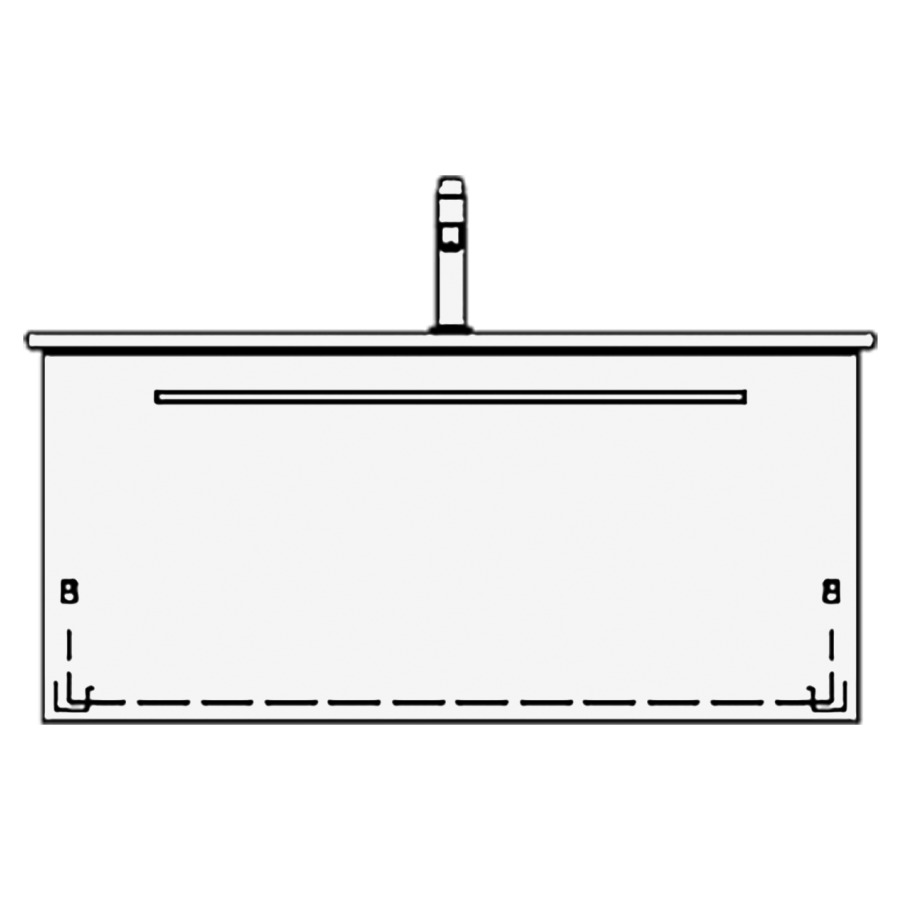 Élément inférieur VENTICELLO
TORO
96,0 x 48,0 x 48,5 cm
pour lavabo Venticello 100 cm
avec 1 robinetterie
élément à 1 tiroir