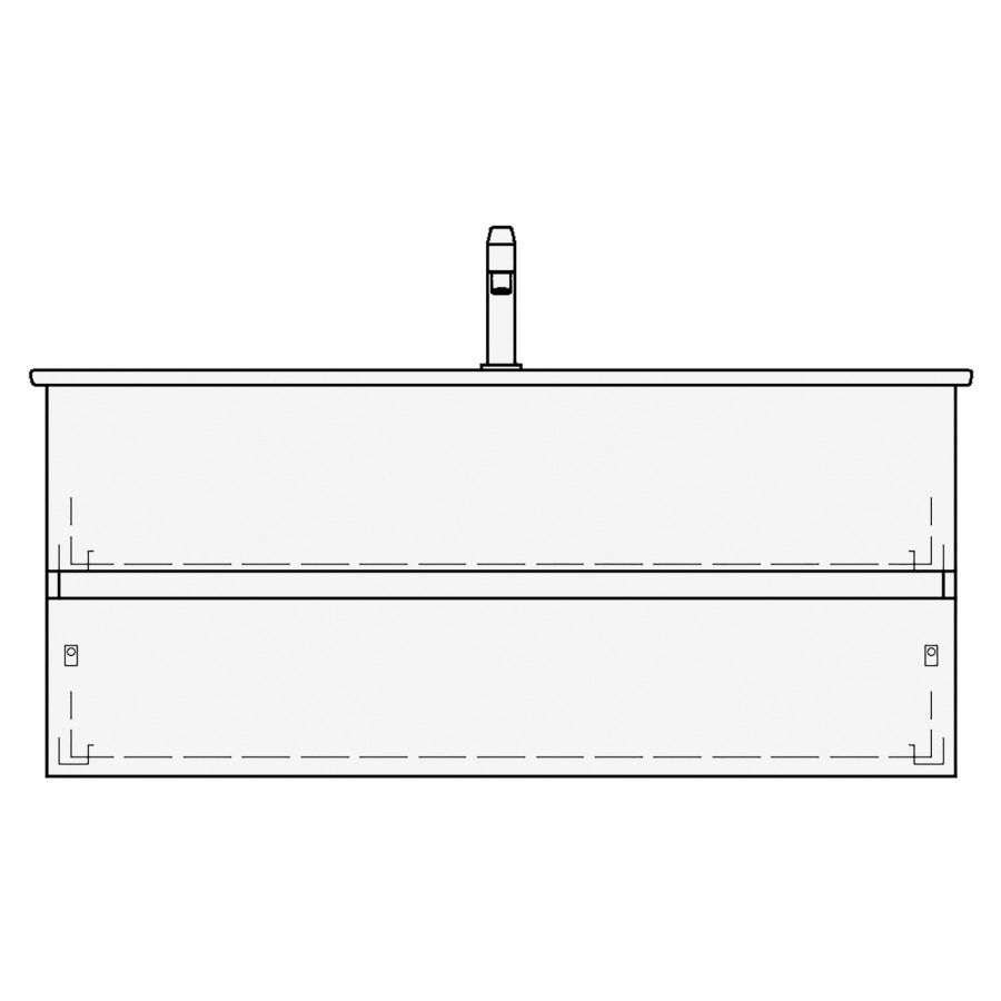 Élément inférieur VENTICELLO
TORO
116,0 x 54,0 x 48,5 cm
pour lavabo Venticello 120 cm
avec 1 robinetterie
élément à 2 tiroirs