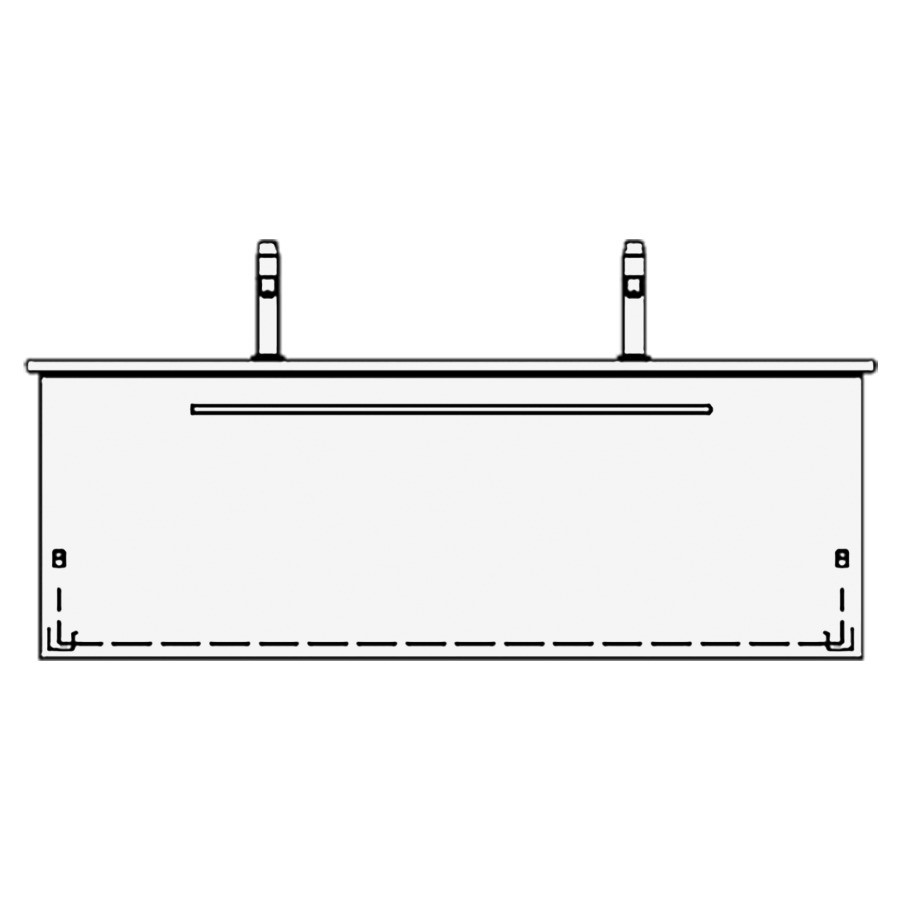 Élément inférieur VENTICELLO
TORO
126,0 x 48,0 x 48,5 cm
pour lavabo double Venticello
130 cm, élément à 1 tiroir