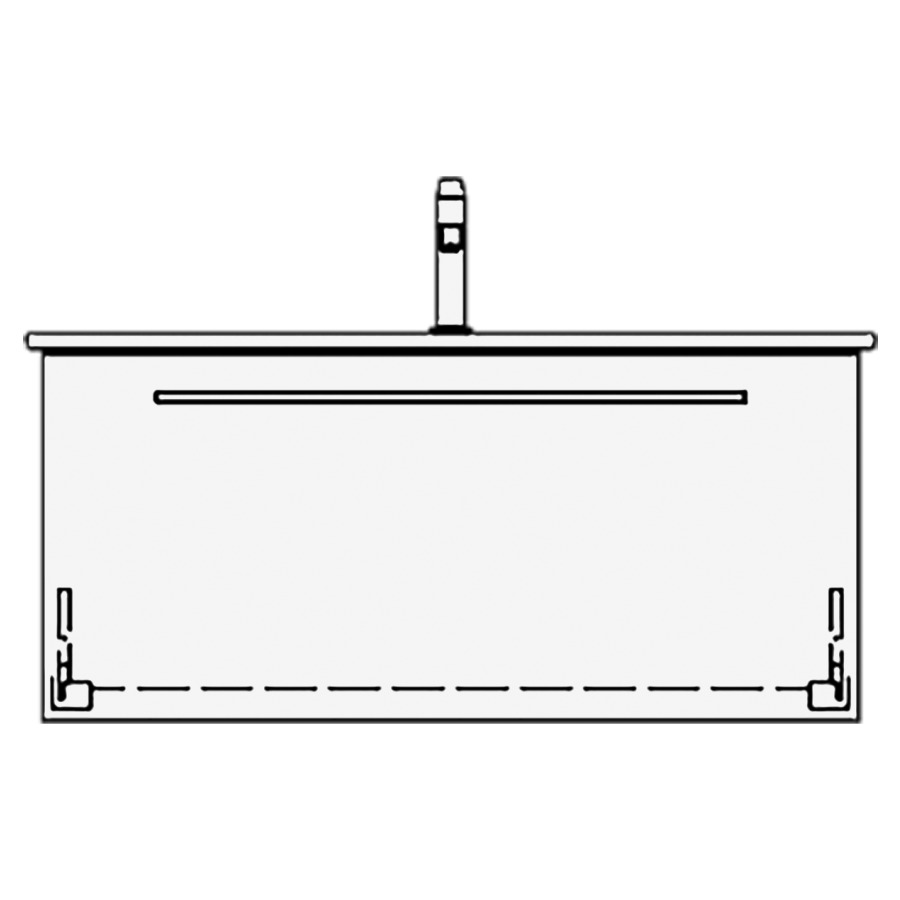 Élément inférieur VENTICELLO
RANA
96,0 x 44,0 x 48,5 cm
pour lavabo Venticello 100 cm
avec 1 robinetterie
élément à 1 tiroir