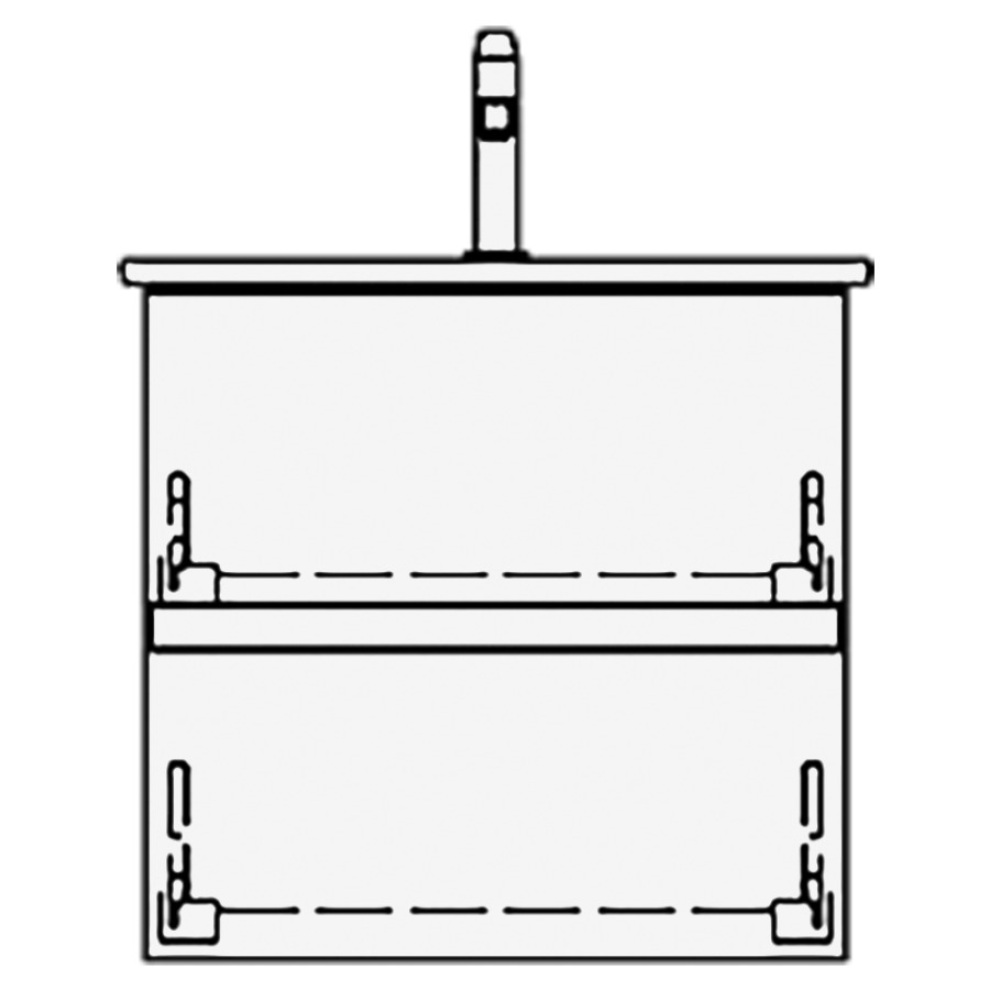 Élément inférieur VENTICELLO
GATTO
56,0 x 54,0 x 48,5 cm
pour lavabo Venticello 60 cm
élément à 2 tiroirs