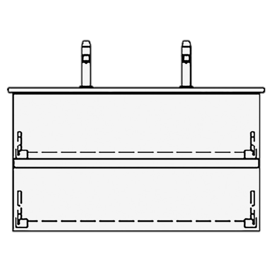 Élément inférieur VENTICELLO
GATTO
96,0 x 54,0 x 48,5 cm
pour lavabo Venticello 100 cm
avec 2 robinetterie
élément à 2 tiroirs
