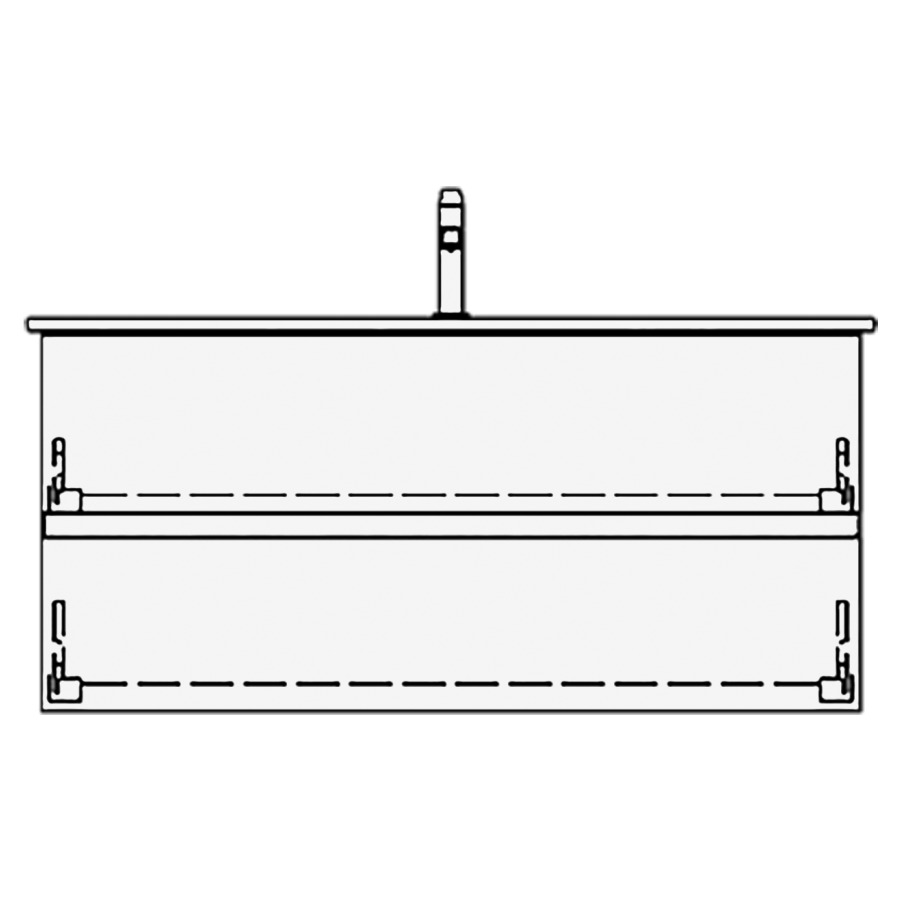 Élément inférieur VENTICELLO
GATTO
116,0 x 54,0 x 48,5 cm
pour lavabo Venticello 120 cm
avec 1 robinetterie
élément à 2 tiroirs