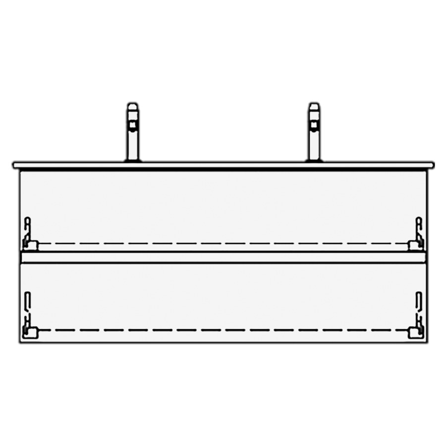 Élément inférieur VENTICELLO
GATTO
126,0 x 54,0 x 48,5 cm
pour lavabo double Venticello
130 cm, élément à 2 tiroirs