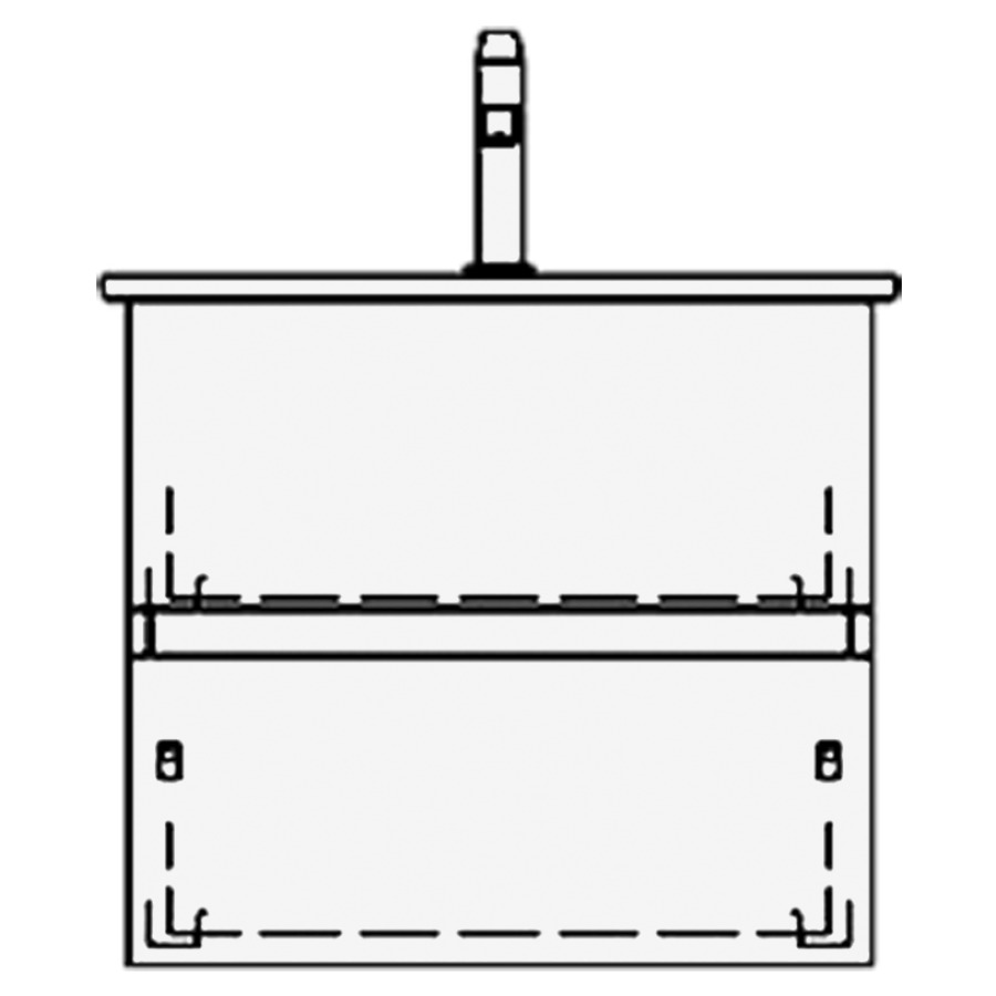 Élément inférieur ME BY
STARCK TORO
61,0 x 58,0 x 48,0 cm
pour lavabo Me by Starck 63
élément à 2 tiroirs