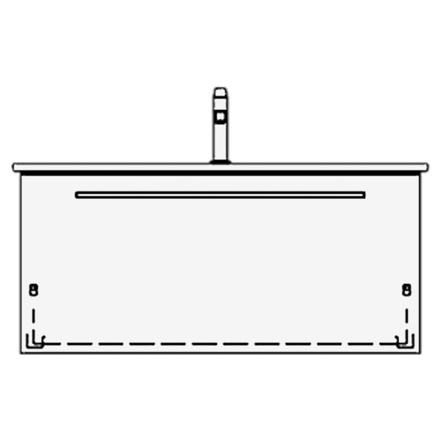 Élément inférieur ME BY
STARCK TORO
101,0 x 50,0 x 48,0 cm
pour lavabo Me by Starck 103
élément à 1 tiroir