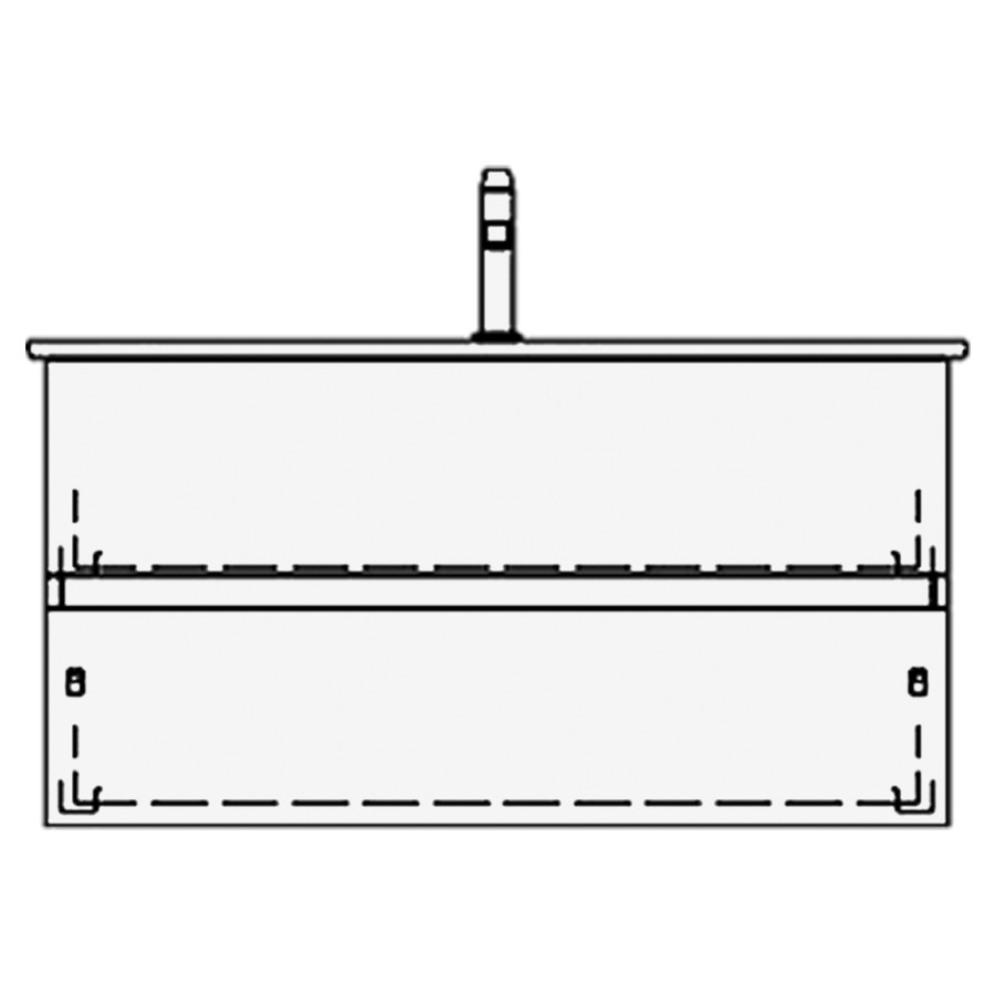 Élément inférieur ME BY
STARCK TORO
101,0 x 58,0 x 48,0 cm
pour lavabo Me by Starck 103
élément à 2 tiroirs