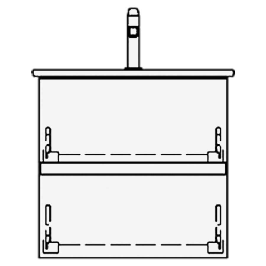 Élément inférieur ME BY
STARCK GATTO
61,0 x 58,0 x 48,0 cm
pour lavabo Me by Starck 63
élément à 2 tiroirs