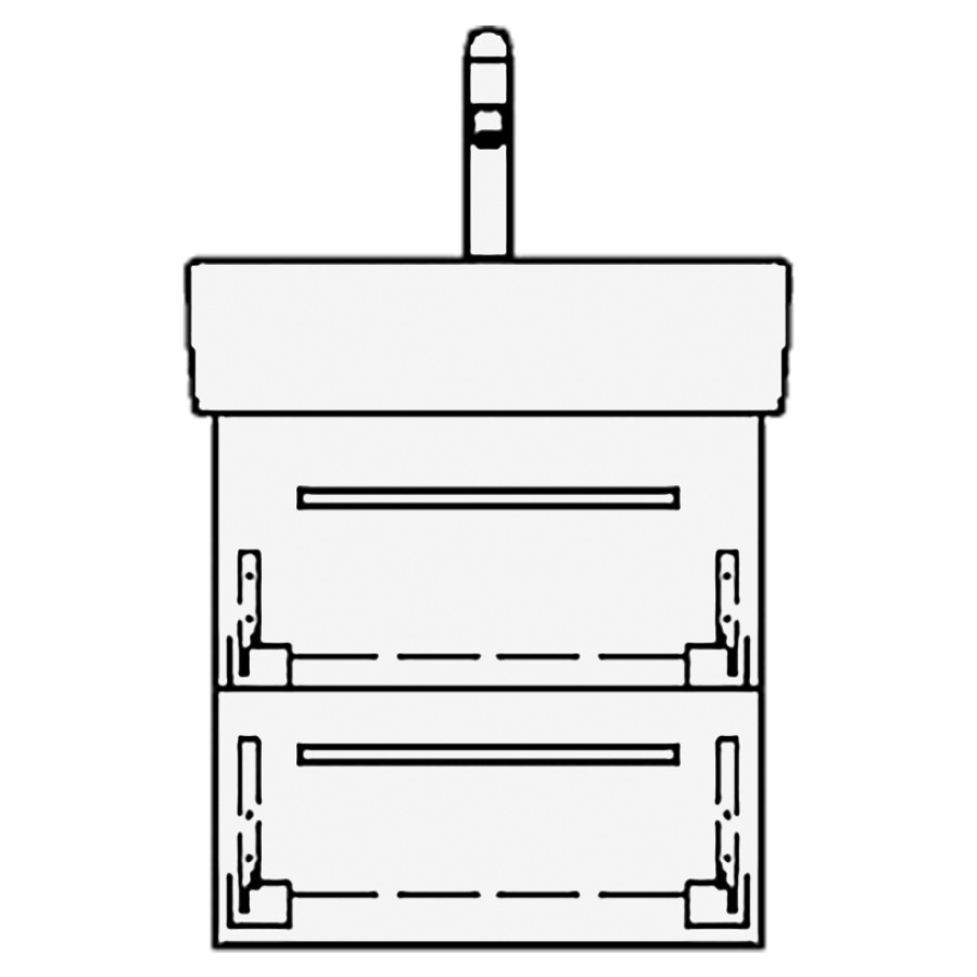 Élément inférieur VAL RANA
40,0 x 40,0 x 39,0 cm
pour lavabo Val 45 cm
élément à 2 tiroirs