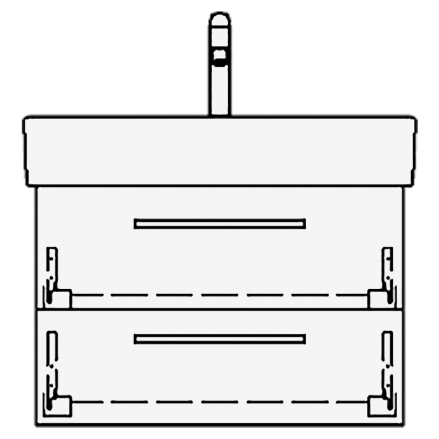 Élément inférieur VAL RANA
60,0 x 40,0 x 39,0 cm
pour lavabo Val 65 cm
élément à 2 tiroirs