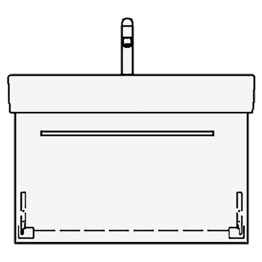 Élément inférieur VAL RANA
70,0 x 40,0 x 39,0 cm
pour lavabo Val 75 cm
élément à 1 tiroir