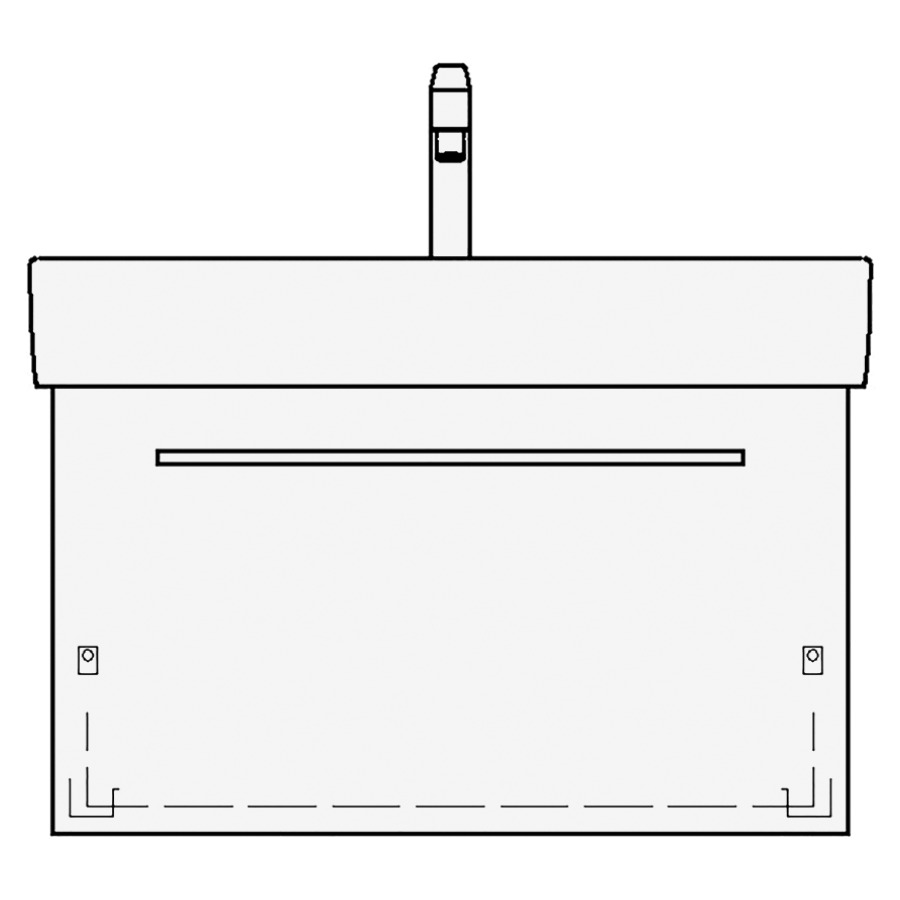 Élément inférieur VAL TORO
70,0 x 44,0 x 40,0 cm
pour lavabo Val 75 cm
élément à 1 tiroir