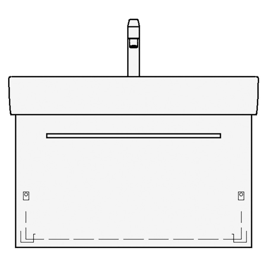 Élément inférieur VAL ASINO
70,0 x 44,0 x 40,0 cm
pour lavabo Val 75 cm
élément à 1 tiroir