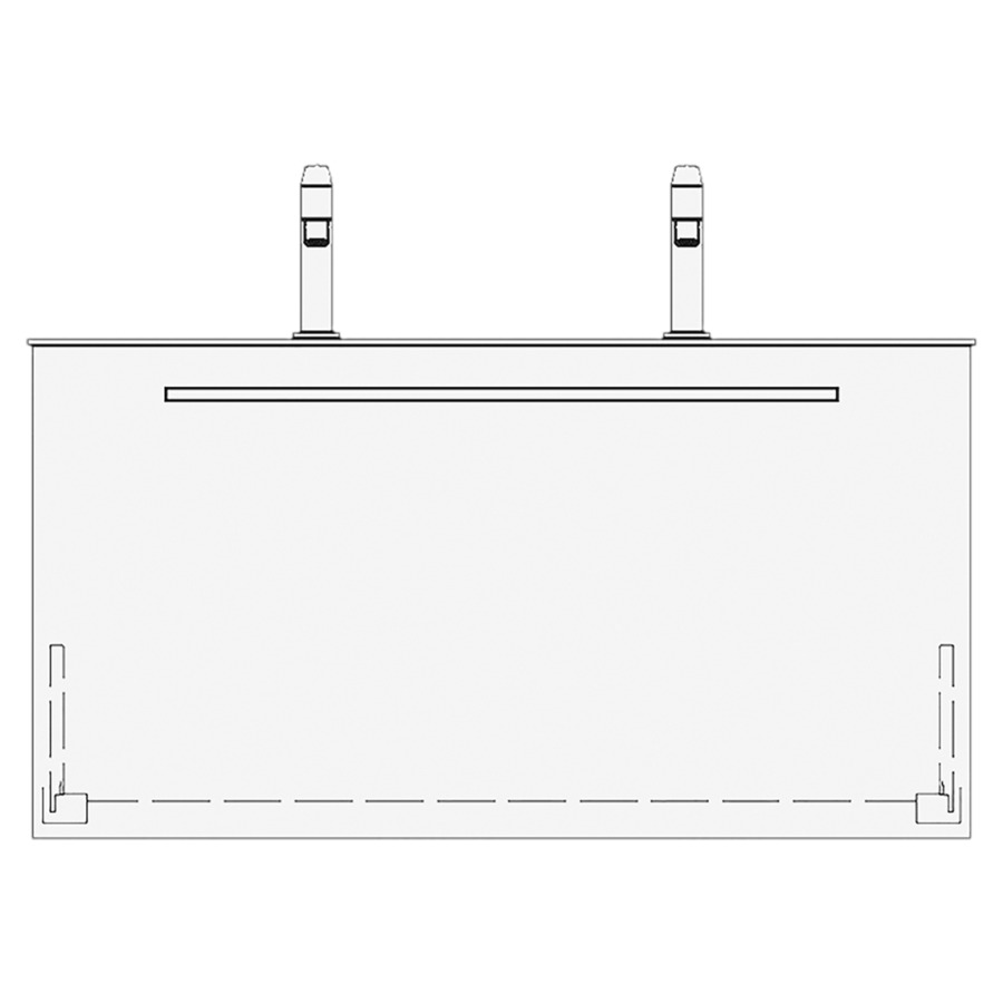 Élément inférieur FINION RANA
99,0 x 52,0 x 49,5 cm
pour lavabo Finion 100 cm
avec 2 robinets, élément à
1 tiroir