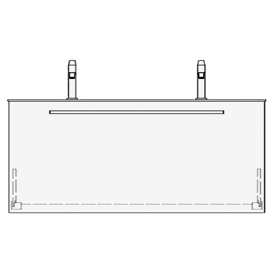 Élément inférieur FINION RANA
119,0 x 52,0 x 49,5 cm
pour lavabo Finion 120 cm
avec 2 robinets, élément à
1 tiroir