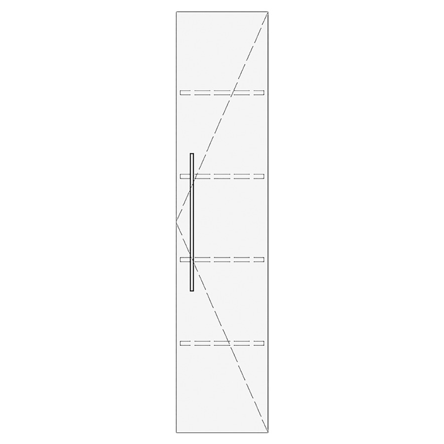 Armoire haute RANA
30,0-50,0 x 140,0-180,0 x
30,0-40,0 cm
armoire de tablette, 1 porte
charnières à droite
tablette KH inclus
DIMENSION EXTÉRIEURE SELON
MESURE