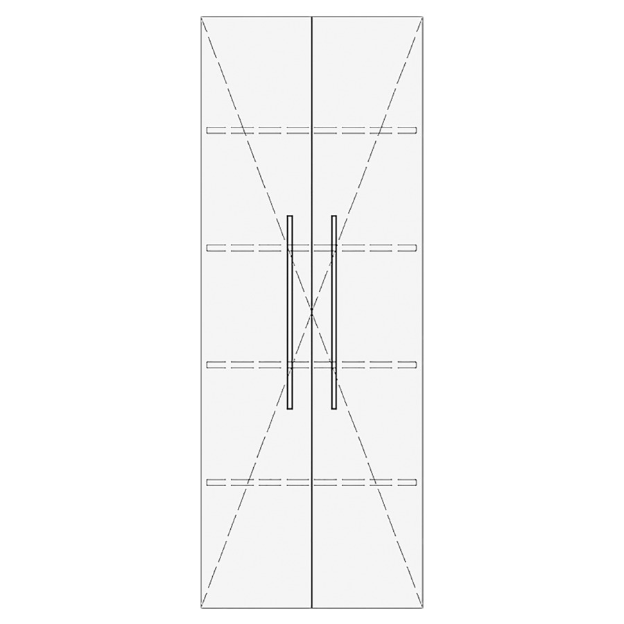 Armoire haute RANA
60,0-80,0 x 140,0-180,0 x
30,0-40,0 cm
armoire de tablette, 2 portes
tablette KH inclus, DIMENSION
EXTÉRIEURE SELON MESURE