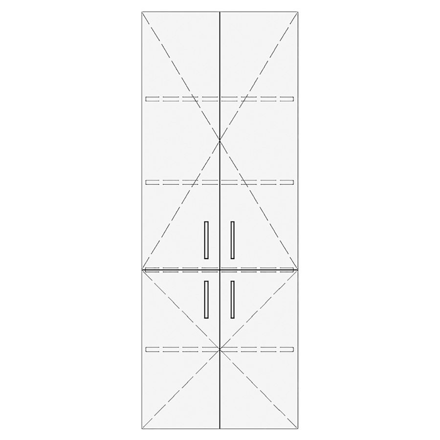 Armoire haute RANA
60,0-80,0 x 140,0-180,0 x
30,0-40,0 cm
armoire de tablette, 4 portes
tablette KH inclus, DIMENSION
EXTÉRIEURE SELON MESURE