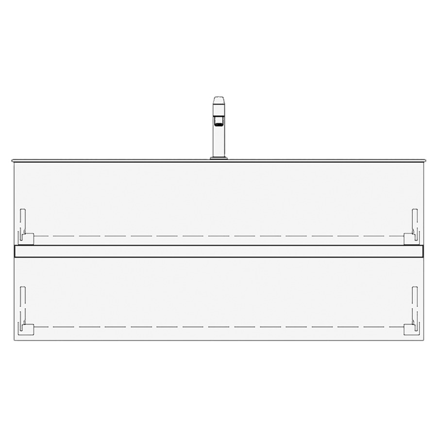 Élément inférieur FINION GATTO
119,0 x 52,0 x 49,5 cm
pour lavabo Finion 120 cm
avec 1 robinet
élément à 2 tiroirs