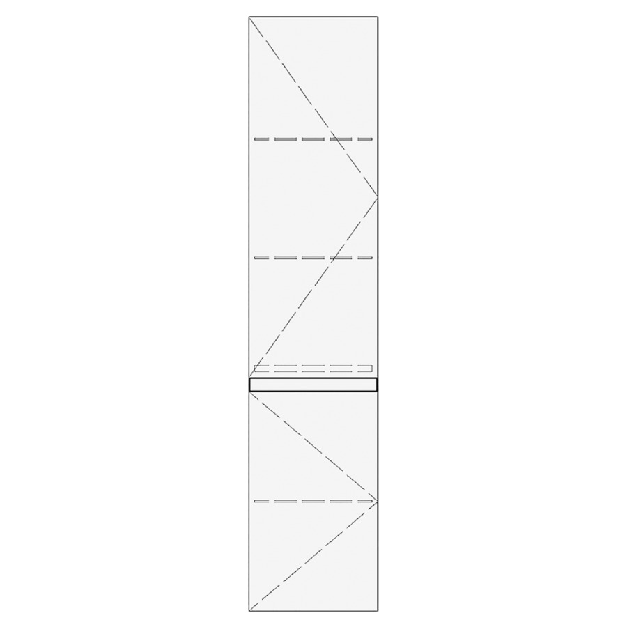 Armoire haute GATTO
35,0 x 180,0 x 35,0 cm
armoire de tablette, 2 portes
charnières à gauche
tablette en verre inclus