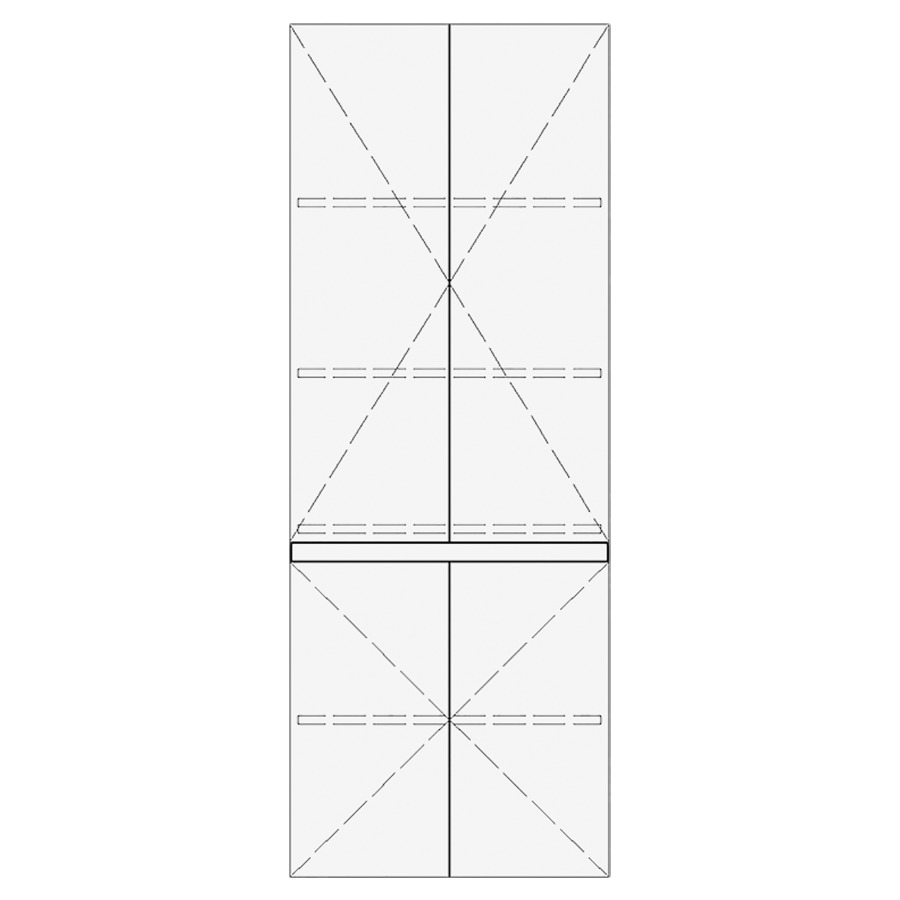 Armoire haute GATTO
60,0-80,0 x 140,0-180,0 x
30,0-40,0 cm
armoire de tablette, 4 portes
tablette KH inclus, DIMENSION
EXTÉRIEURE SELON MESURE