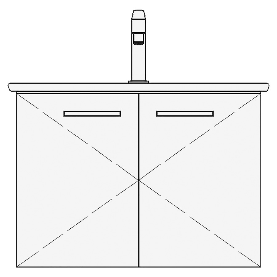 Élément inférieur VENTICELLO
TORO
61,0 x 48,0 x 48,5 cm
pour lavabo Venticello 65 cm
armoire de tablette, 2 portes
sans tablette