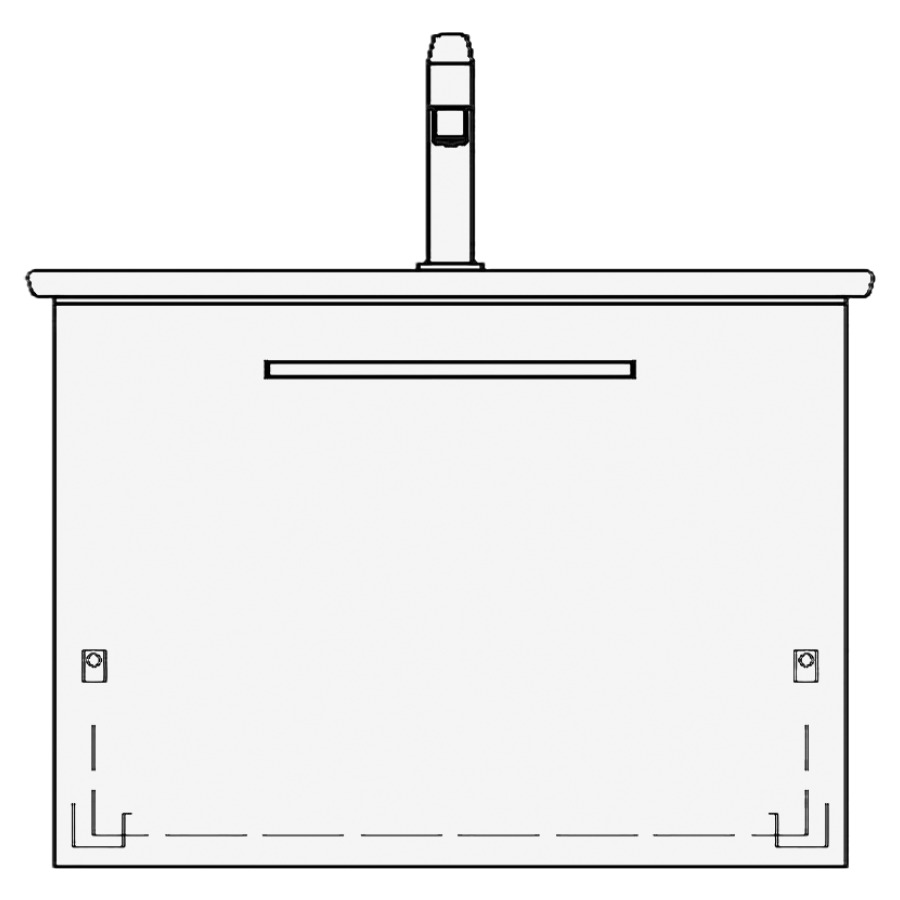 Élément inférieur VENTICELLO
TORO
61,0 x 48,0 x 48,5 cm
pour lavabo Venticello 65 cm
élément à 1 tiroir