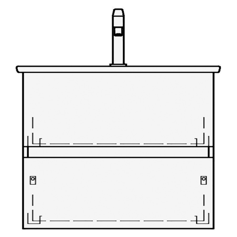 Élément inférieur VENTICELLO
TORO
61,0 x 54,0 x 48,5 cm
pour lavabo Venticello 65 cm
élément à 2 tiroirs