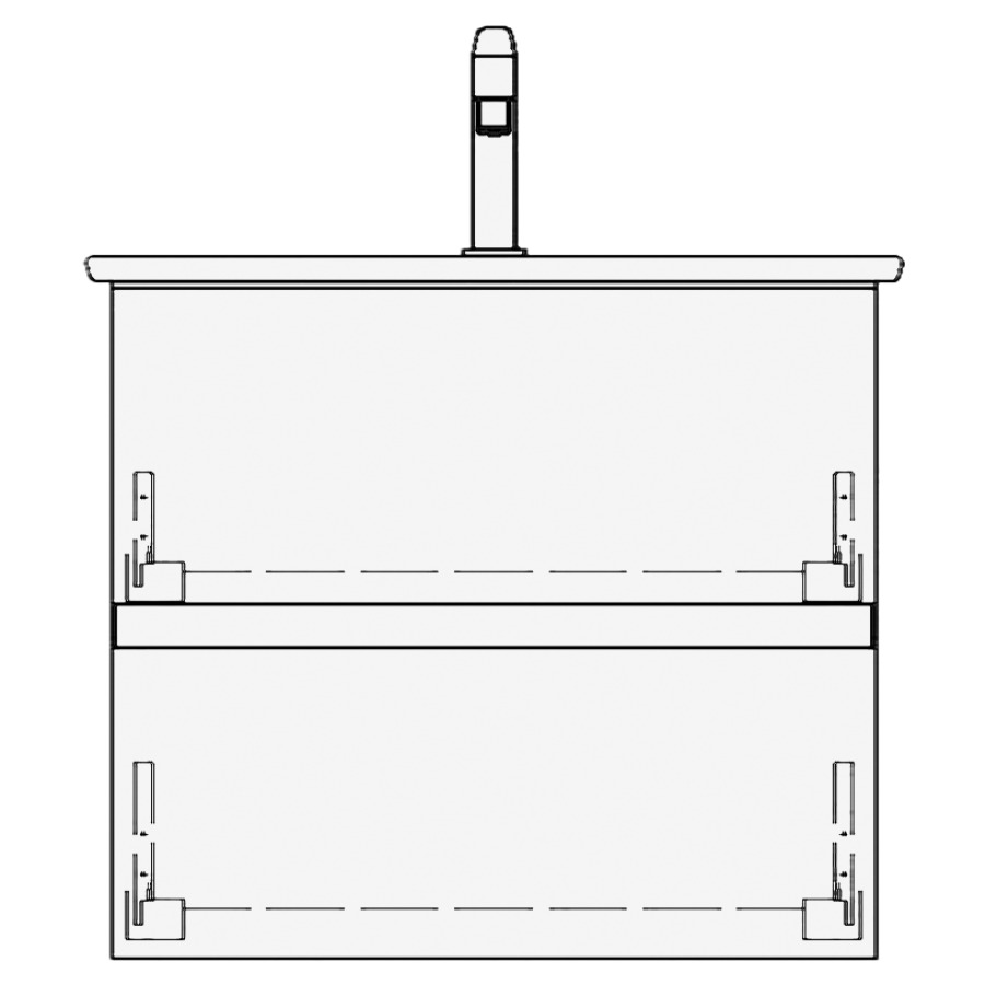 Élément inférieur VENTICELLO
GATTO
61,0 x 54,0 x 48,5 cm
pour lavabo Venticello 65 cm
élément à 2 tiroirs