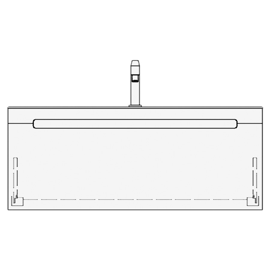 Élément inférieur LORO
100,0 x 40,0 x 55,0 cm
élément à 1 tiroir
pour 1 lavabo au milieu