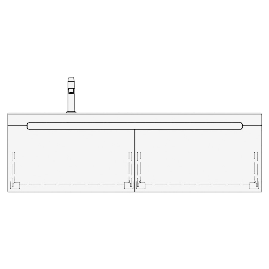 Élément inférieur LORO
130,0 x 40,0 x 55,0 cm
2 éléments à chacune 1 tiroir
pour 1 lavabo à gauche