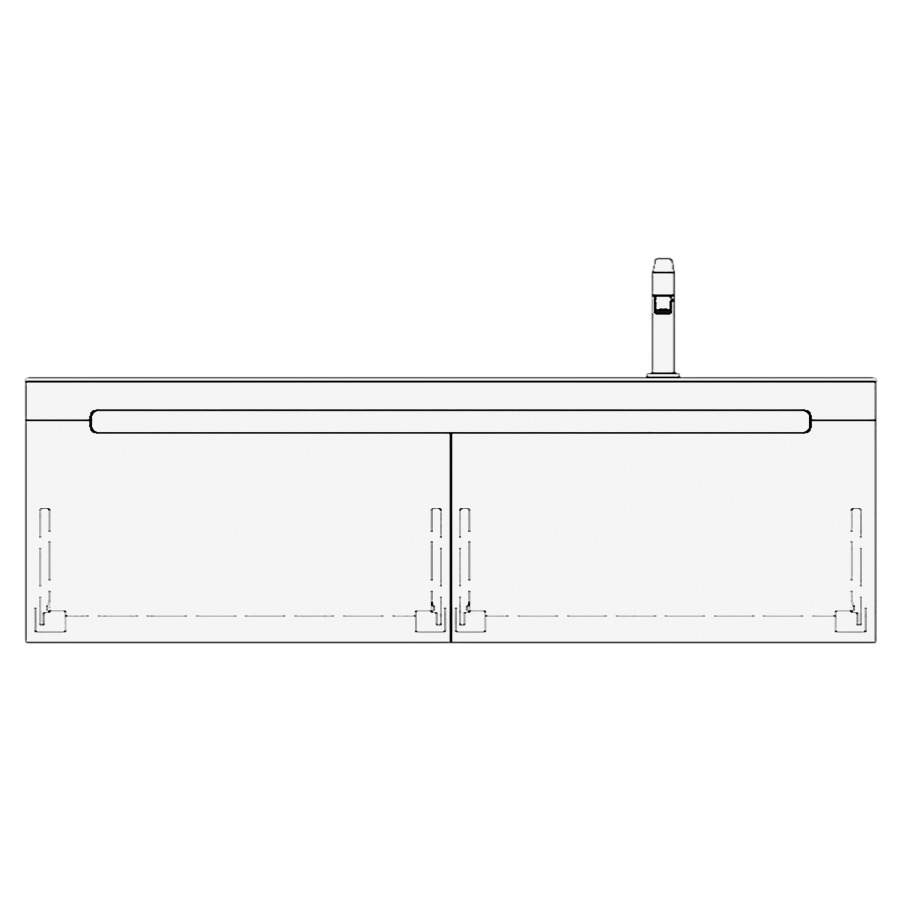 Élément inférieur LORO
130,0 x 40,0 x 55,0 cm
2 éléments à chacune 1 tiroir
pour 1 lavabo à droite