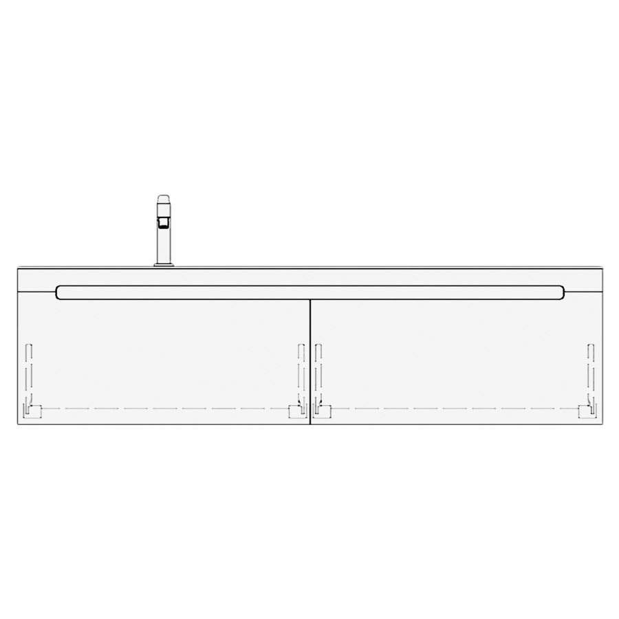 Élément inférieur LORO
150,0 x 40,0 x 55,0 cm
2 éléments à chacune 1 tiroir
pour 1 lavabo à gauche